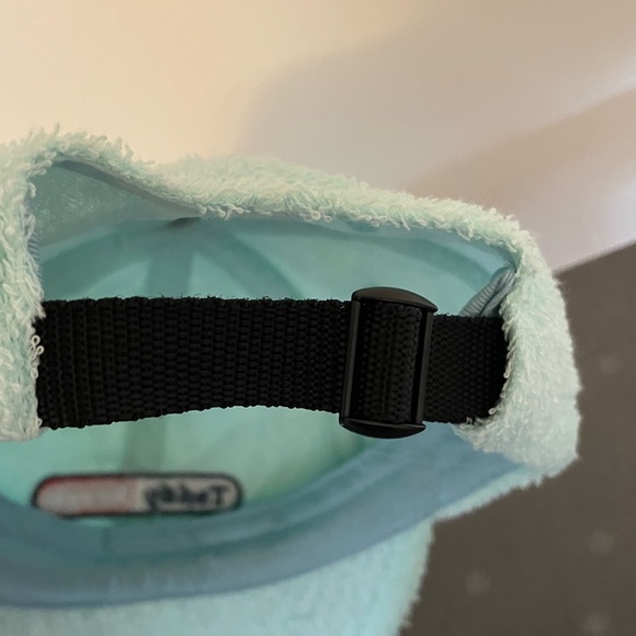 Teddy Fresh Aqua Terry Cloth Hat Cap, 100% Cotton, Light Blue Textured Soft - Picture 4 of 8